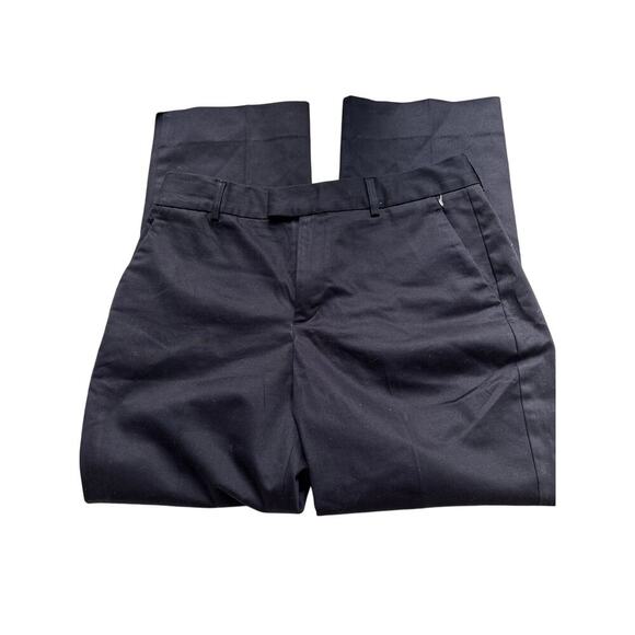 Soëur Newton Navy Cropped Cotton Blend Pants Size 40—Tailored Parisian Style - Picture 1 of 7